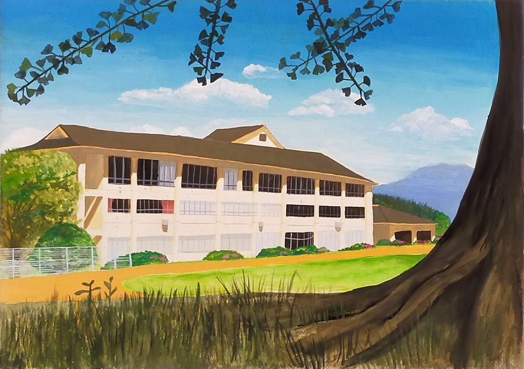 「母校」下田中学校　２年　西潟　菜々花